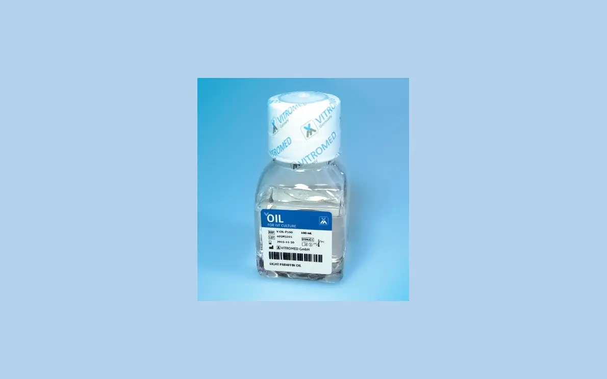VITROMED GmbH offers CE-certified, 120h MEA paraffin oil for ART-procedures