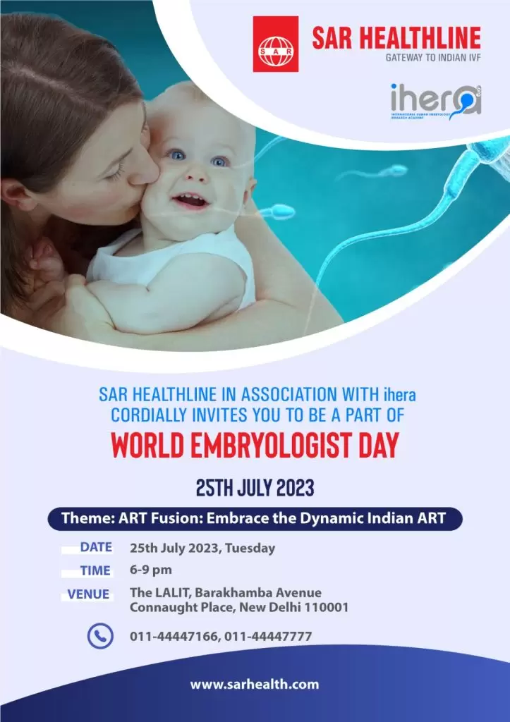 Word Embryologist Day Celebration 2023-International Human Embryology Research Academy (iHERA) in association with SAR