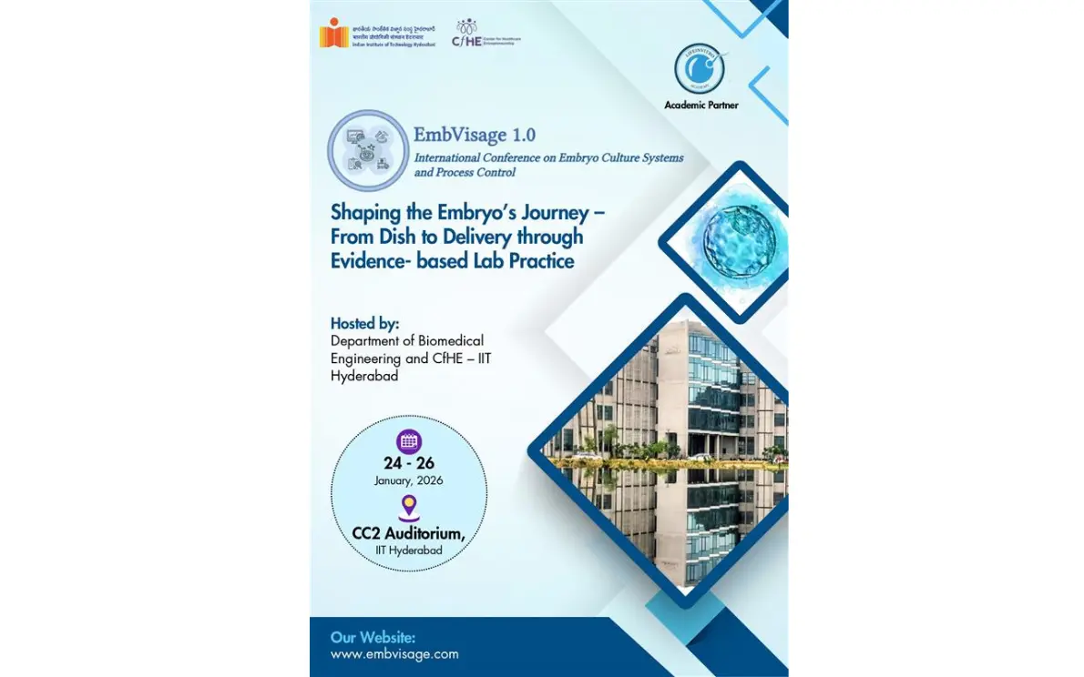 EmbVisage 1.0, Shaping the embryo's journey—from dish to delivery on 24–26 January 2026 | IIT Hyderabad